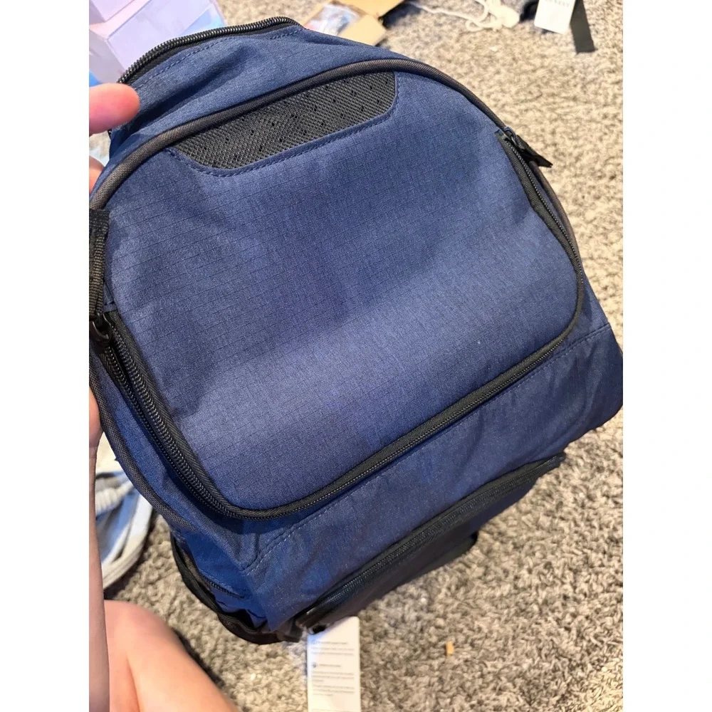 Bosynoy Navy Blue Travel Backpack Hiking School Bag Multi-Pocket New with Tags